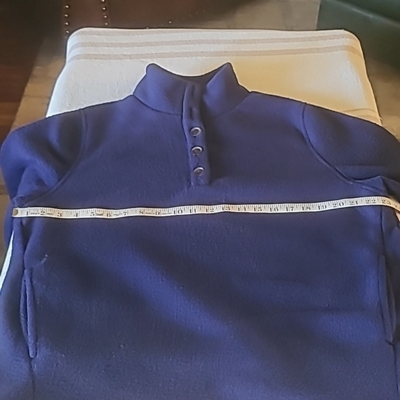 JCrew 5 button pullover. Mock turtleneck. Size L. Fleece. (#1026) - Picture 10 of 13